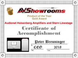 Audionet STERN and HEISENBERG - Product of the Year 2018